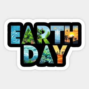 Earth Day Environmental Protection Save Tree & Animals Sticker
